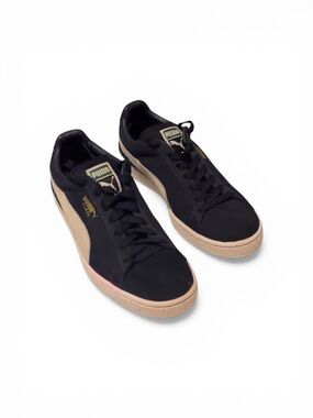 Blue Suede Leather Pumas